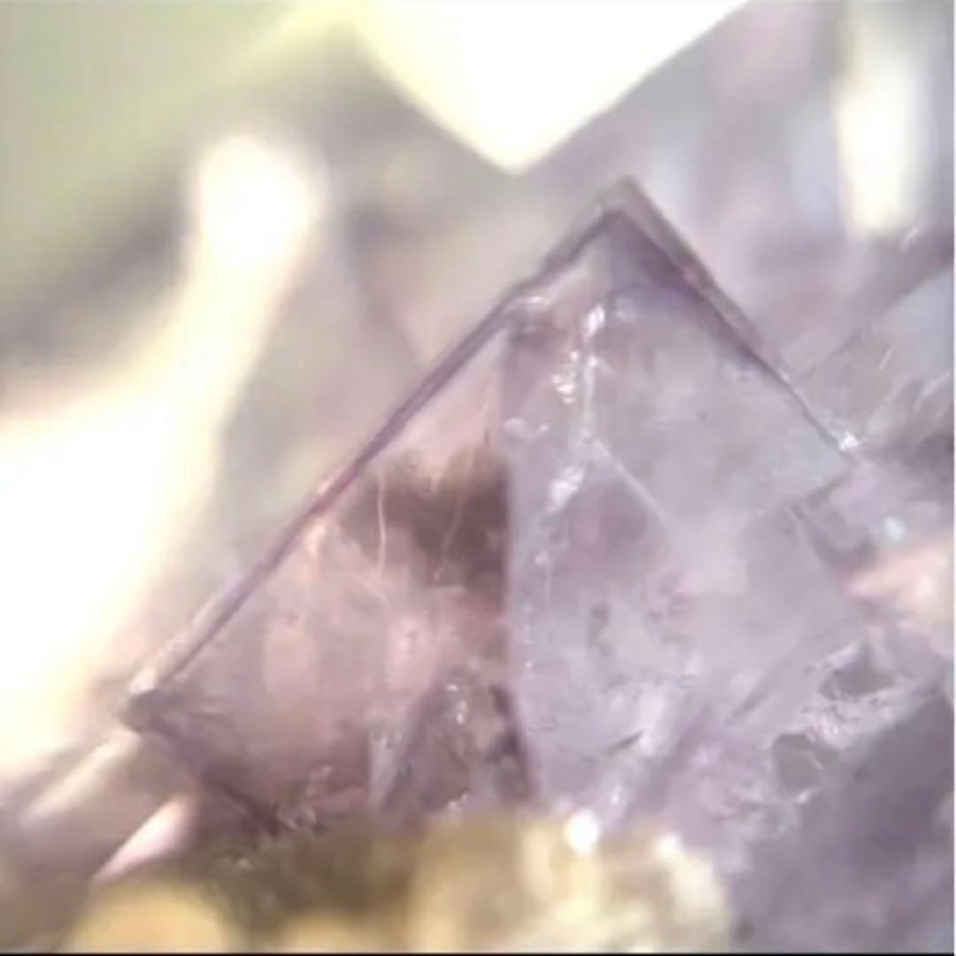 中国　ヤオガンシャン産　ブルー　パープル　フローライト　原石　鉱物標本