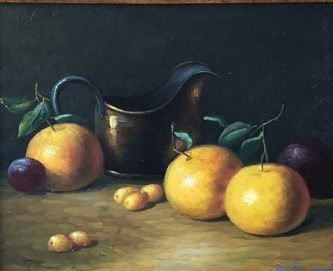 真作/絵画/ビル イナフ(Bill ainff) /19世紀 英国人画家/静物画