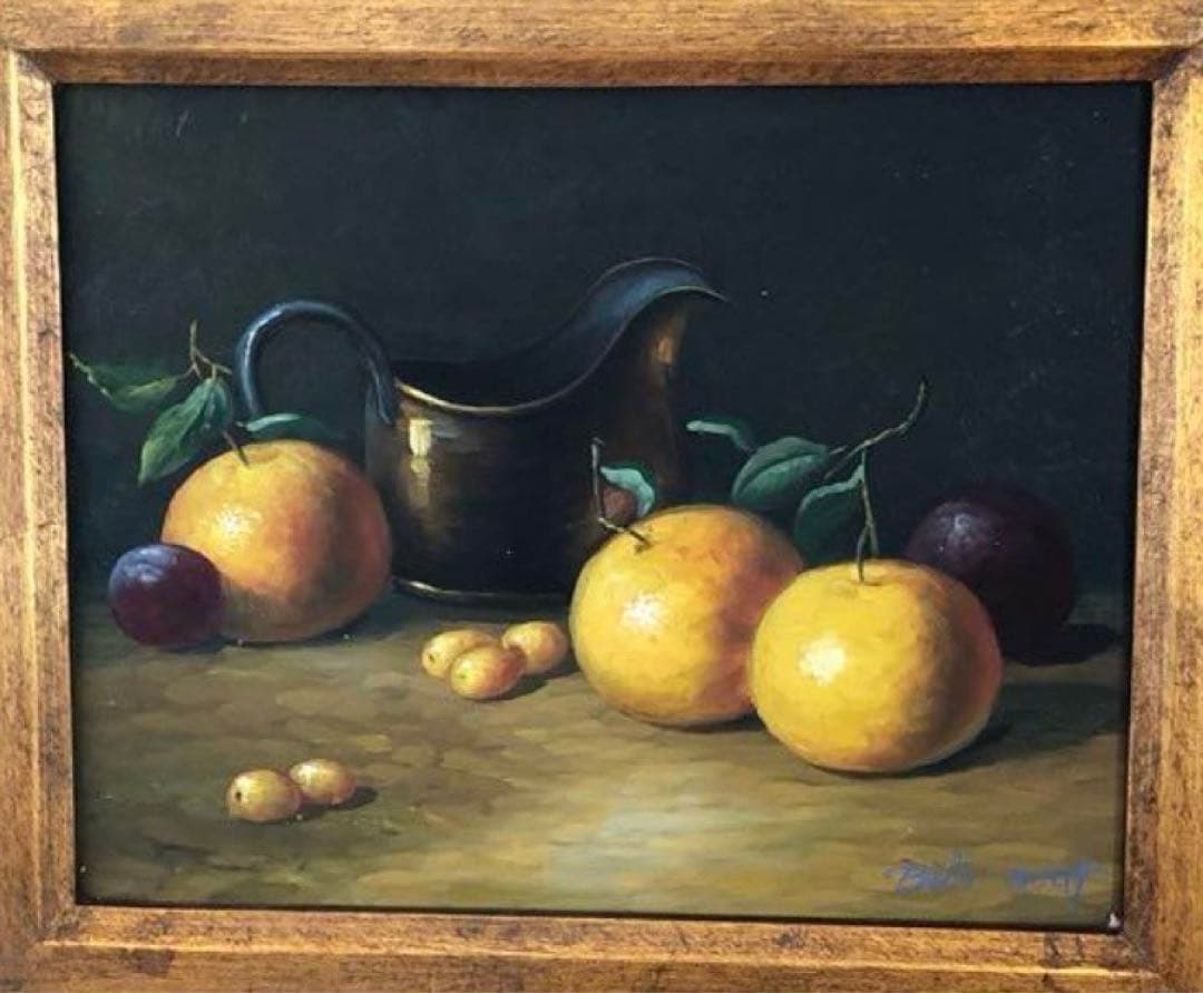 真作/絵画/ビル イナフ(Bill ainff) /19世紀 英国人画家/静物画