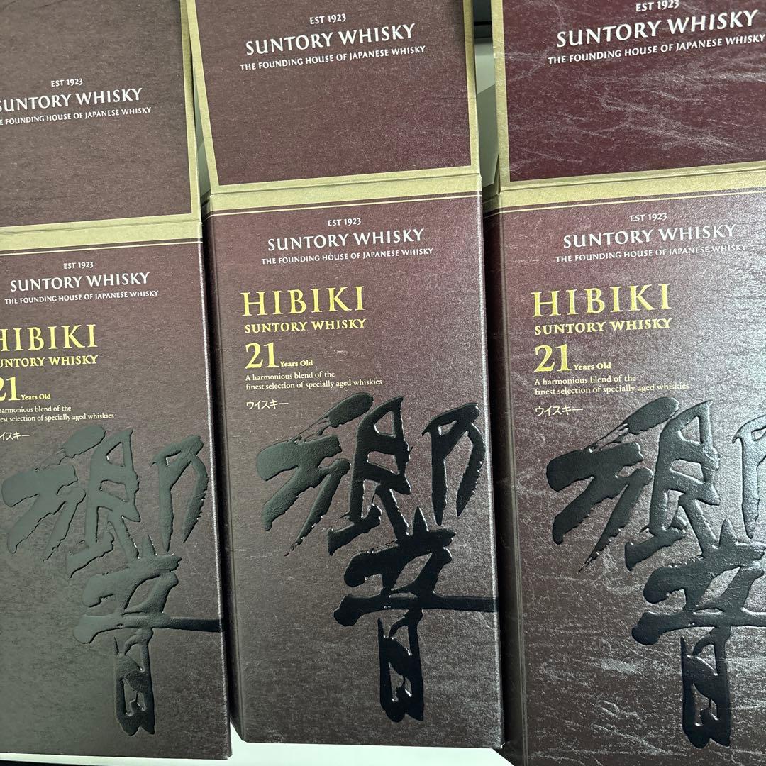 サントリー　ウイスキー　響21年　空瓶空箱　3セット