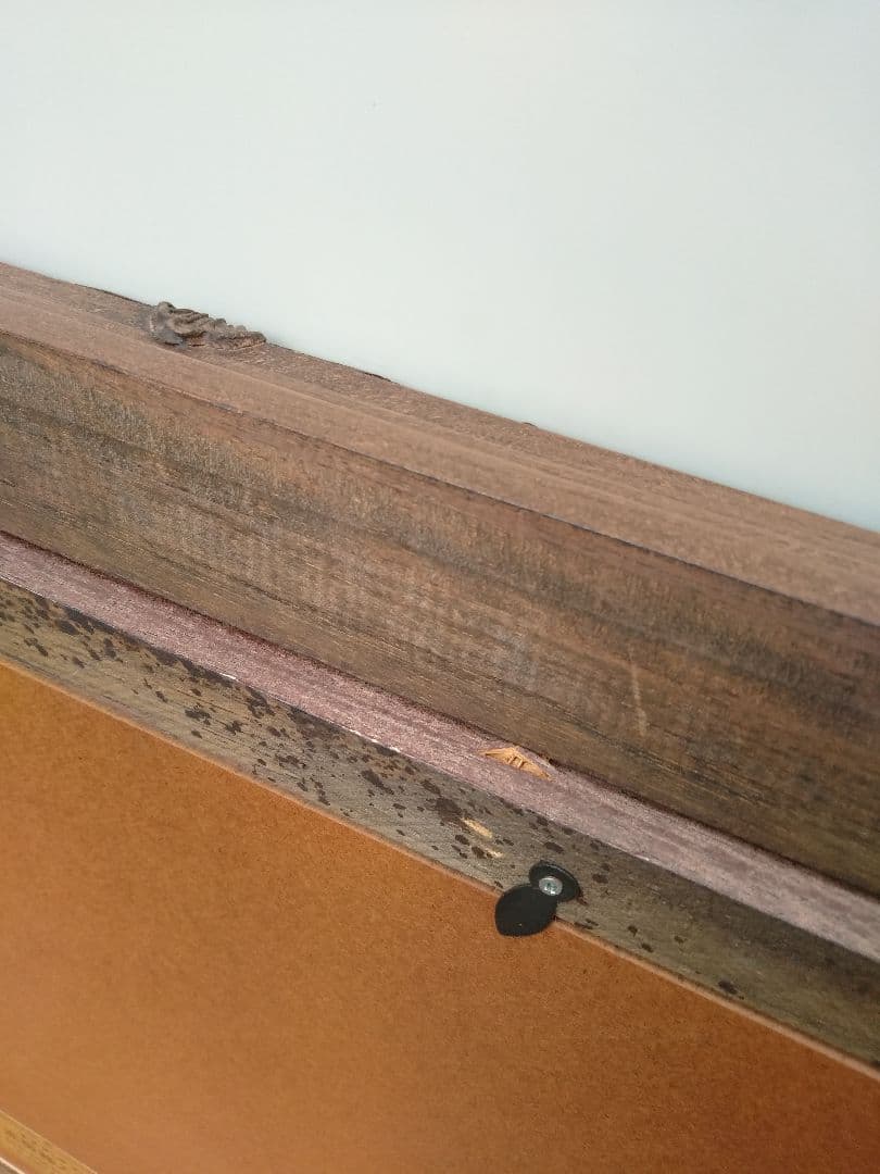 エスアンドエフ　S&F　高級輸入額縁　半切　アンティーク　ブラウン　005