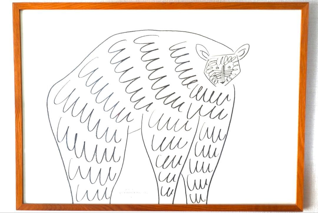 山口一郎　熊　Lサイズ　原画