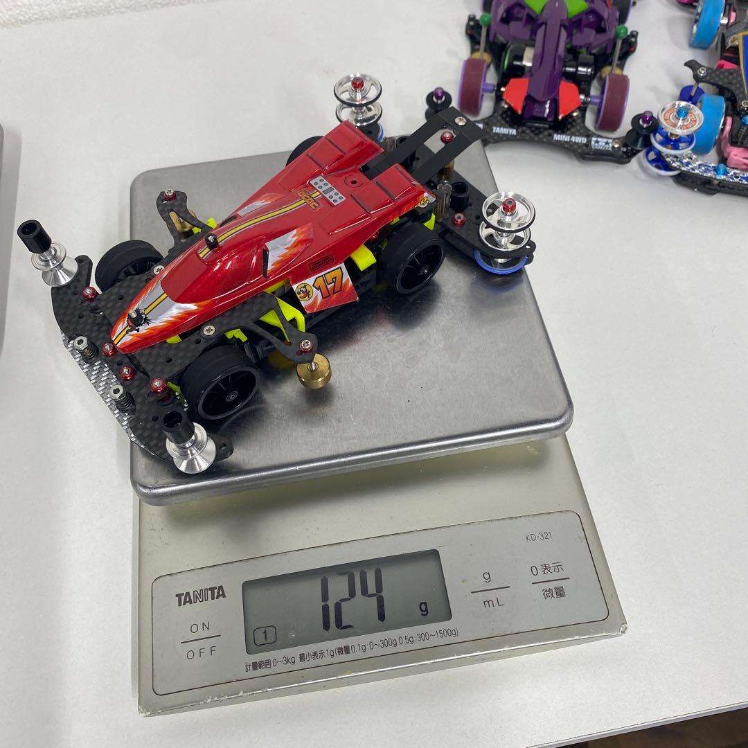 ミニ四駆セット タミヤ収納ボックス付き　MSフレキ提灯