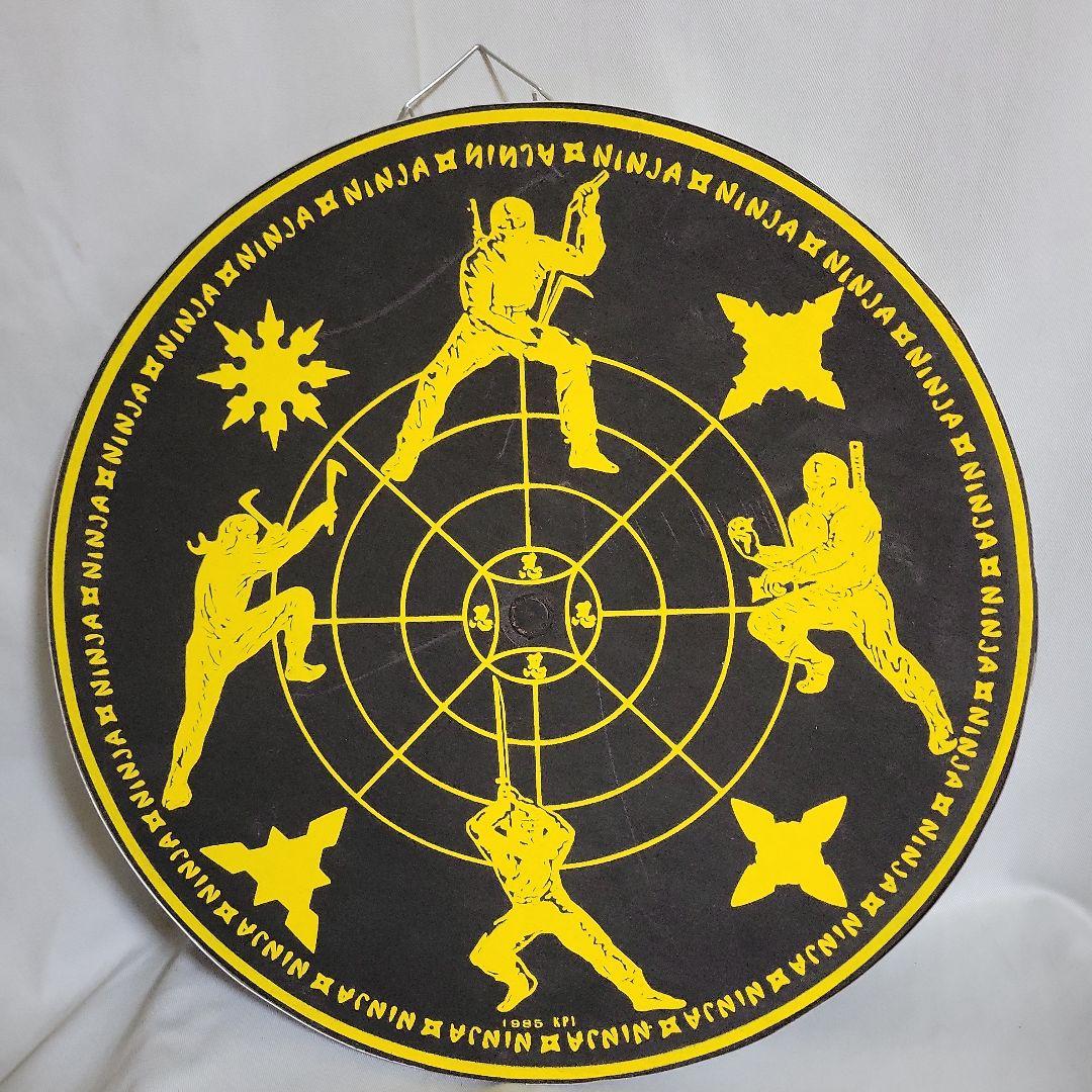 忍者デザインの円形ターゲット　スローイング・ターゲット　レア品