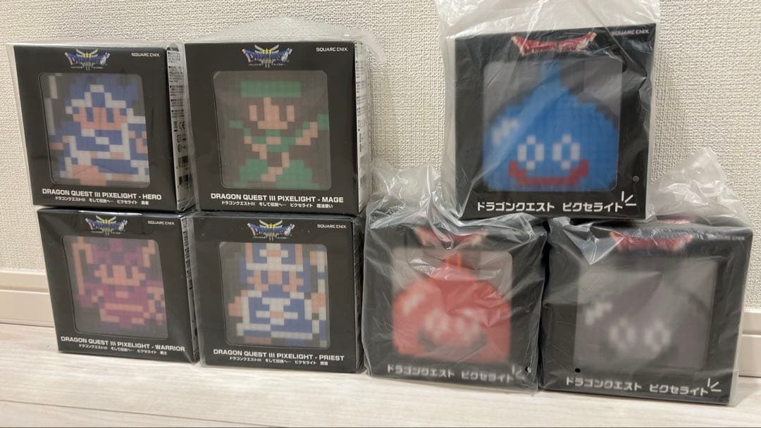 ドラゴンクエスト ドラクエ ピクセライト 7個セット エコバッグ Lサイズ付き