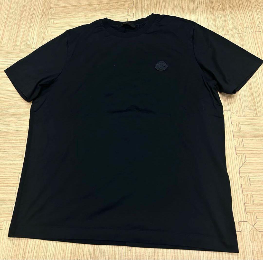 MONCLER Tシャツ　黒ワッペン　モンクレール　ブラック