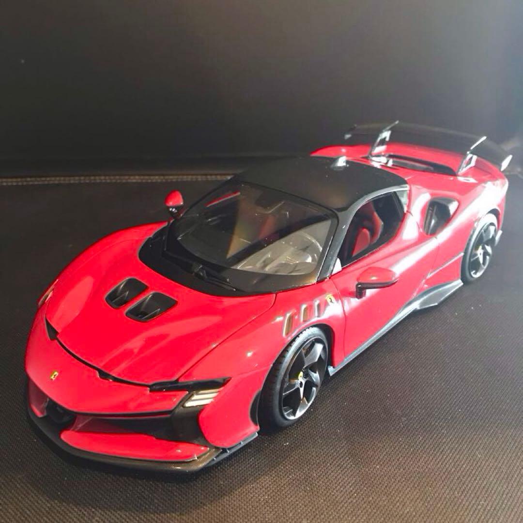 ミニカー4台、Ferrari812/SF90XX, AMG one, SVJ64