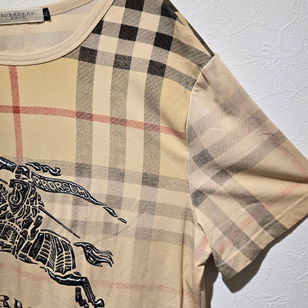 バーバリー（Burberry）馬上の騎士ロゴ & バーバリーチェック イタリア製