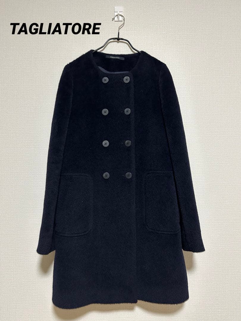 TAGLIATORE タリアトーレ ERICA ノーカラーコート アルパカ