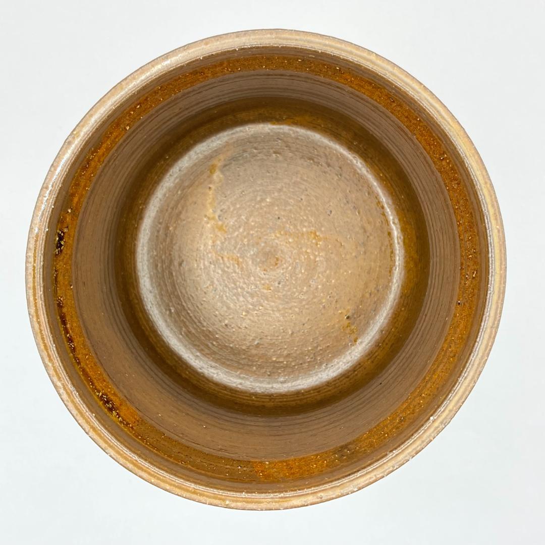 一重口水指 信楽焼 渋紙手　西尾香舟　共箱入　茶道具　茶器　伝統工芸品