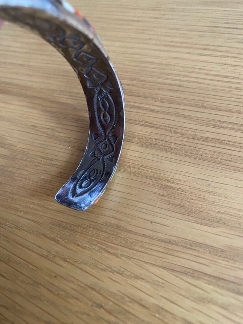 レイアダカイ Ray Adakai ナバホ族 マルチインレイ・バングル