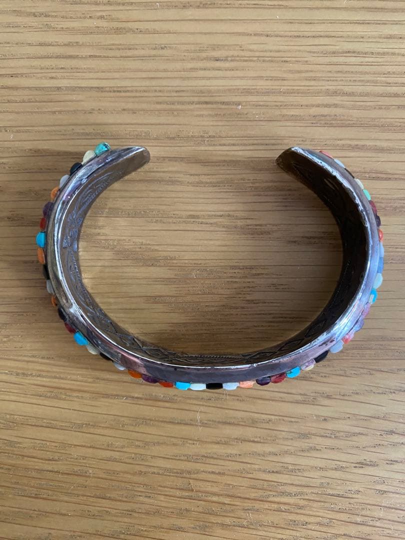 レイアダカイ Ray Adakai ナバホ族 マルチインレイ・バングル