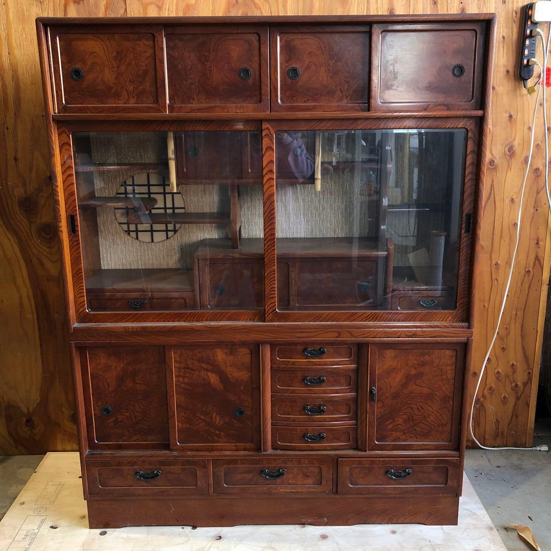 茶箪笥　昭和　レトロ　アンティーク　ヴィンテージ　和　家具