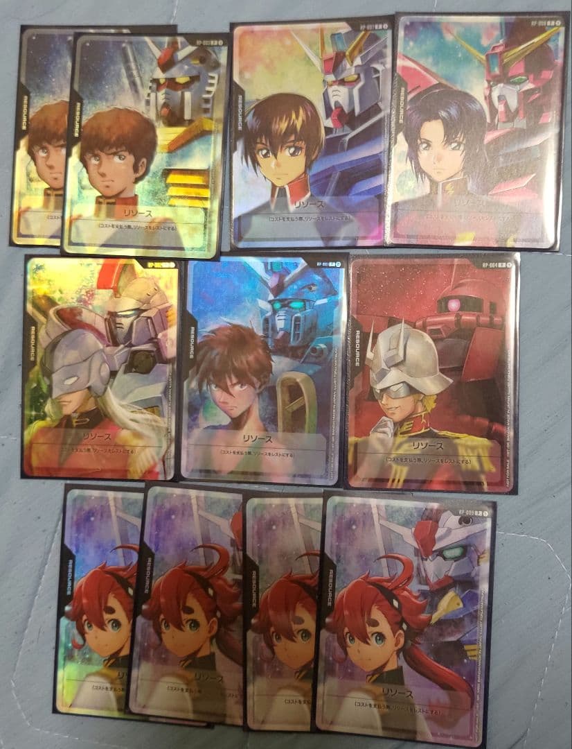 ガンダムカードゲーム リソース アムロ シャア ヒイロ ゼクス キラ アスラン