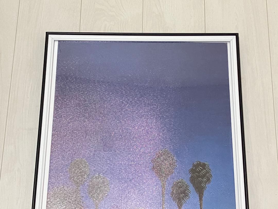 【額縁付き】 永井博（Hiroshi Nagai） A2ポスター プール