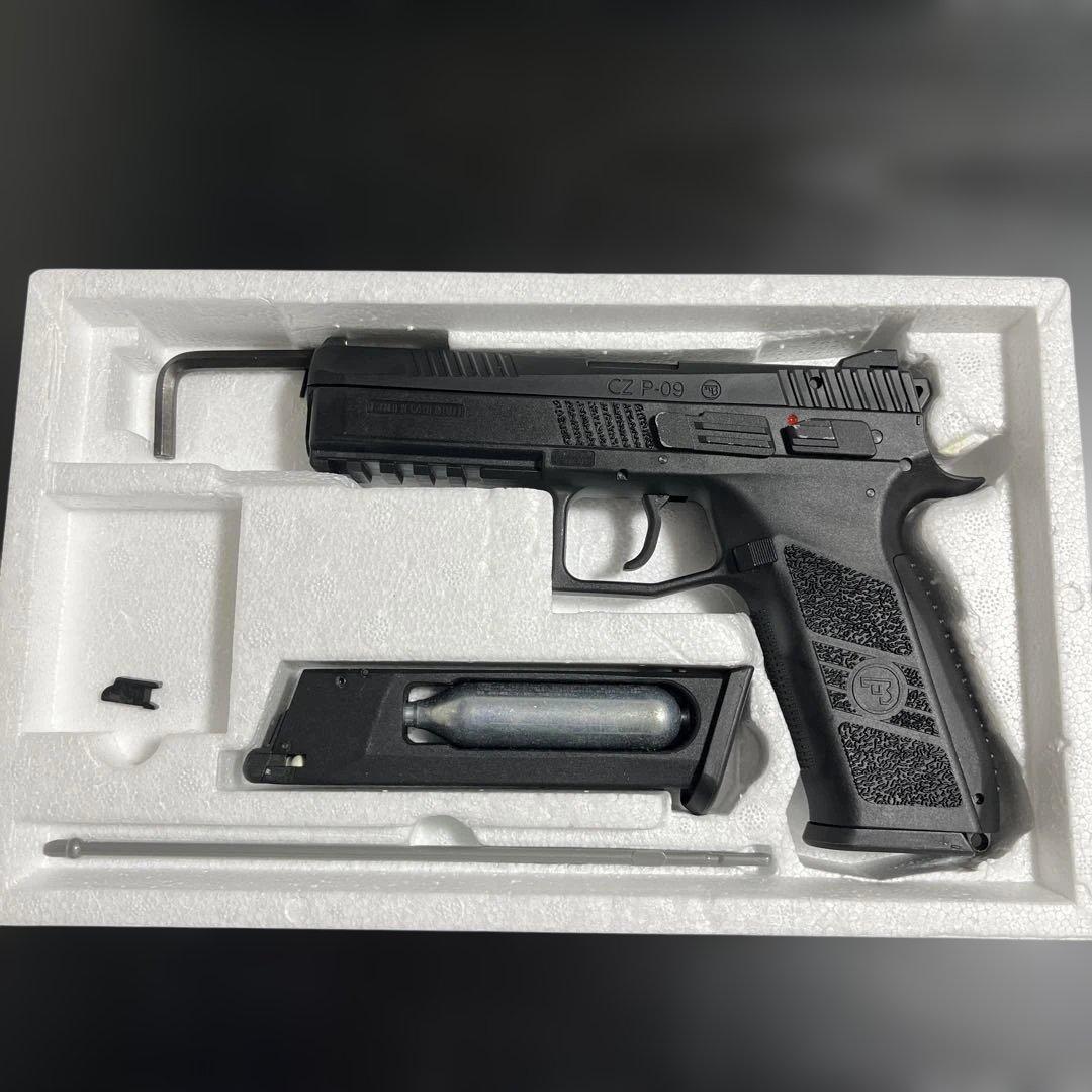 CZ P-09 CO2 ブローバック エアガン CO2カートリッジ付き