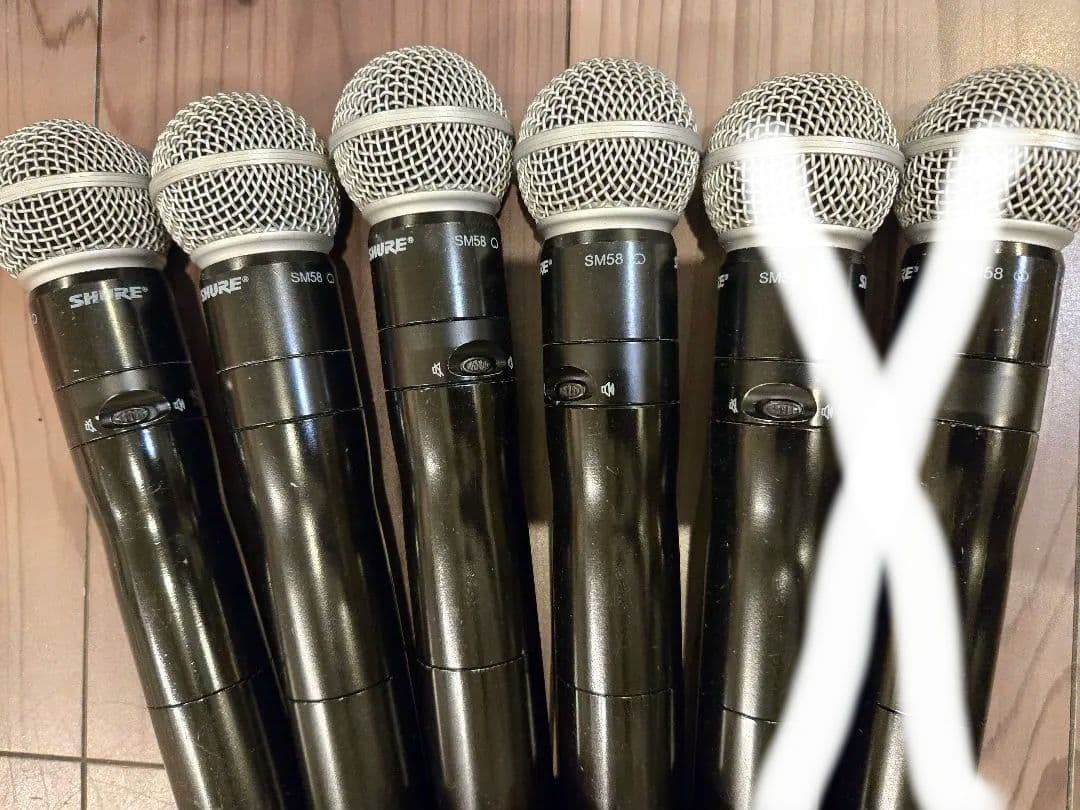 SHUREワイヤレスマイクロフォンSM58トランスミッターUR1受信機UR4D+