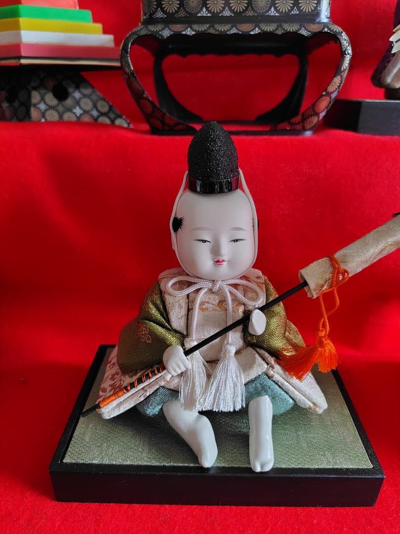 人間国宝　無形文化財　原米州　雛人形のみ