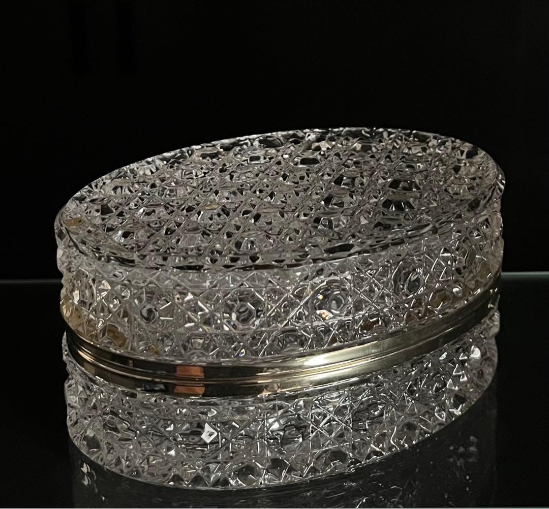 Baccarat バカラ/※1kgオーバー 大型 ジュエリーボックス　ディアマン