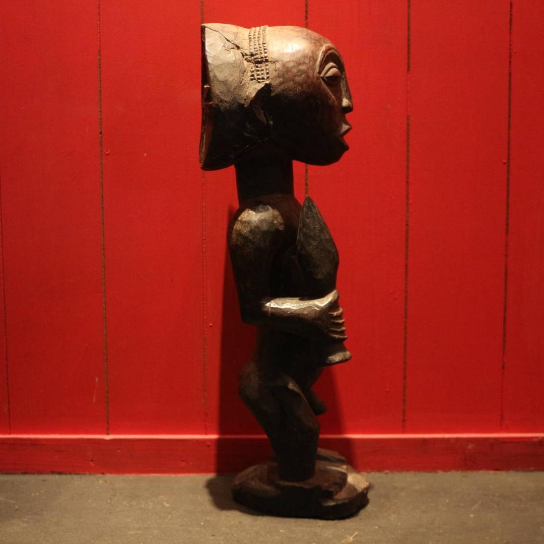 フォークアート アフリカ 置物 オブジェ 民族 木彫 ヴィンテージ 彫刻 3