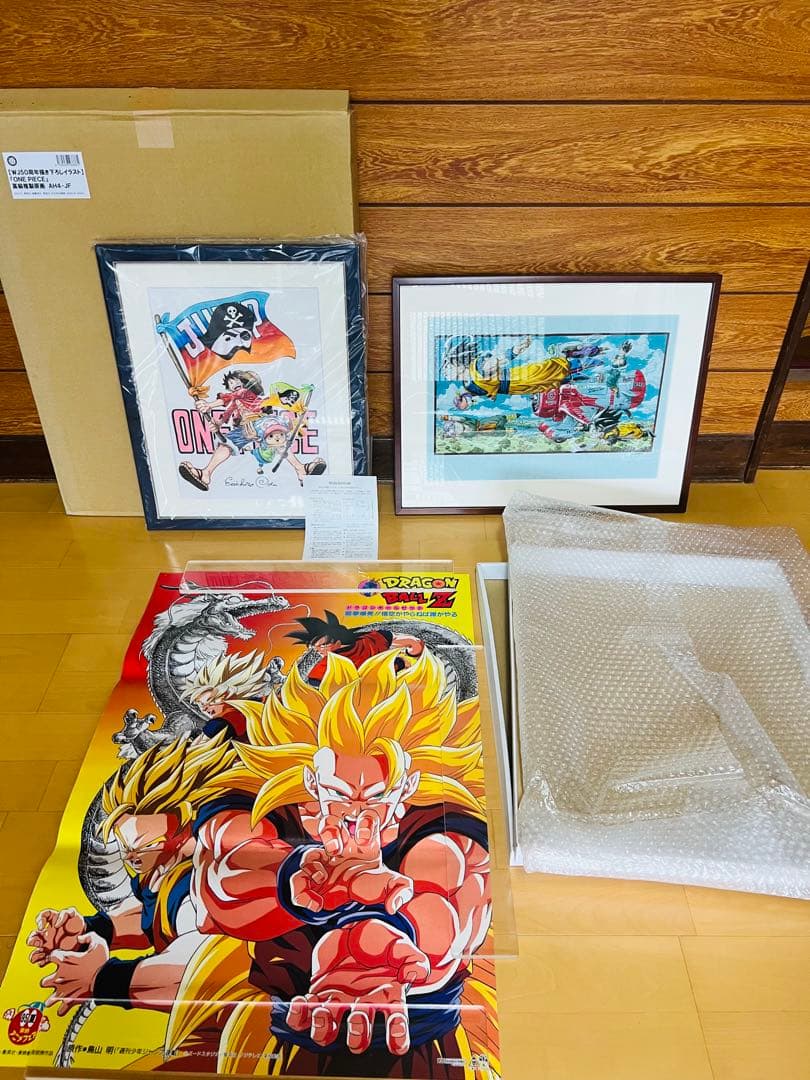 めんぼONE PIECE ドラゴンボール　尾田栄一郎＆鳥山明直筆サイン新品