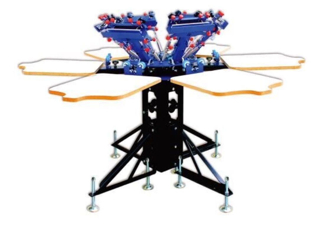 6色6台シルクスクリーン印刷機1台
