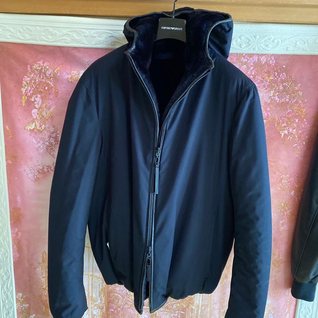 EMPORIO ARMANI 2019 シェアリングラム　リバーシブルジャケット