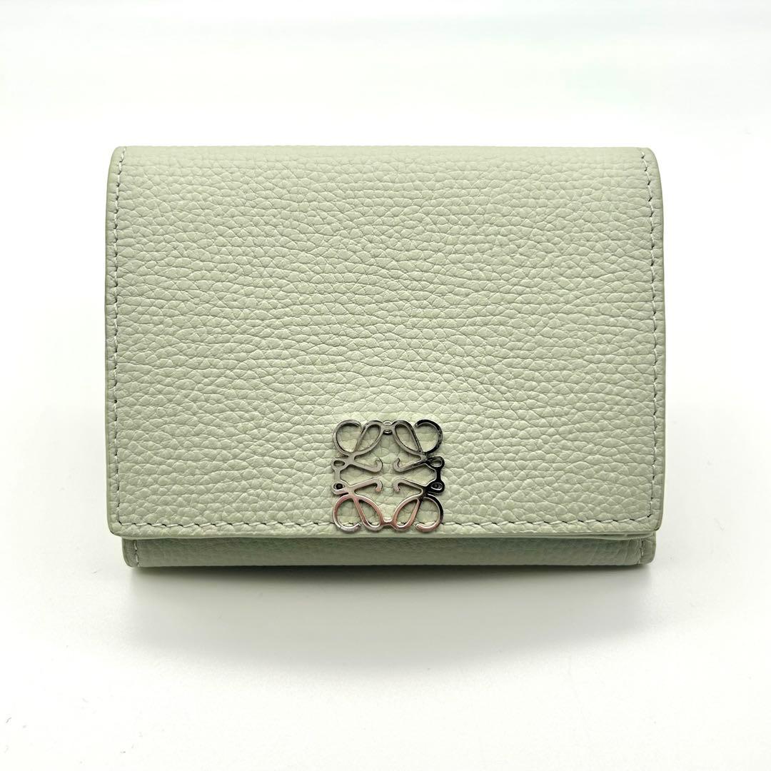 【ぷーちゃん】 ロエベ アナグラム トライフォールド ウォレット