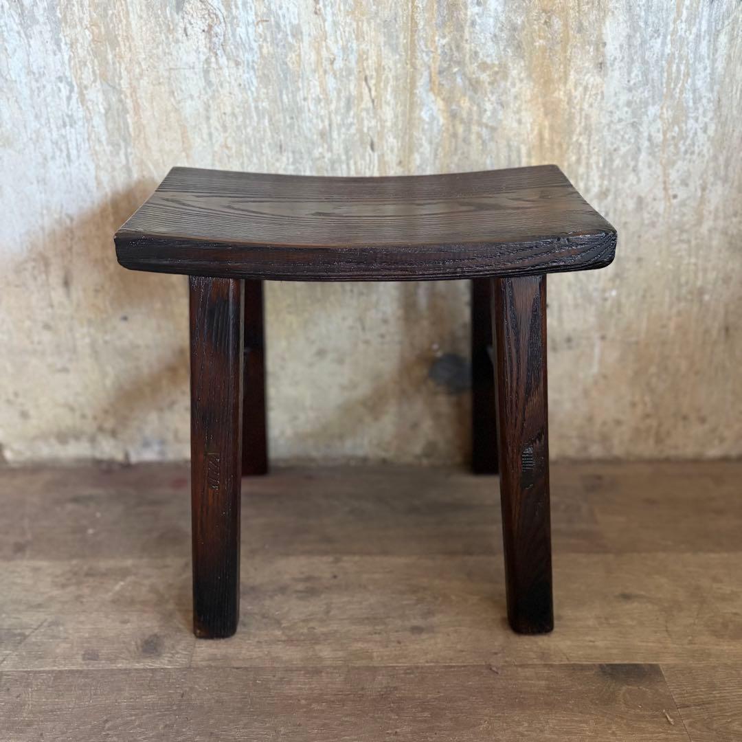 無垢材スツール　アジアンスタイル　②