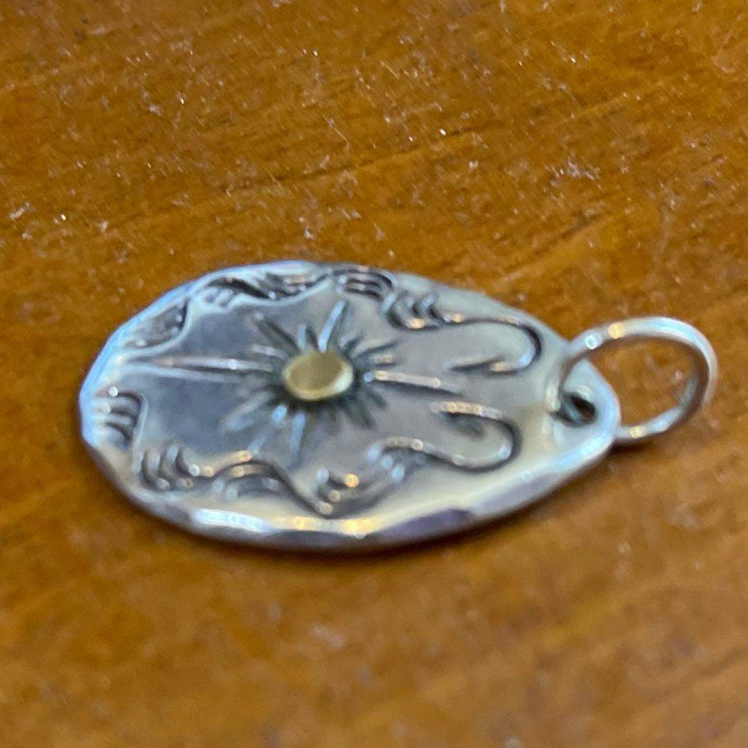 TA yama　 ペンダントトップ シルバー　ヴィンテージ たたき