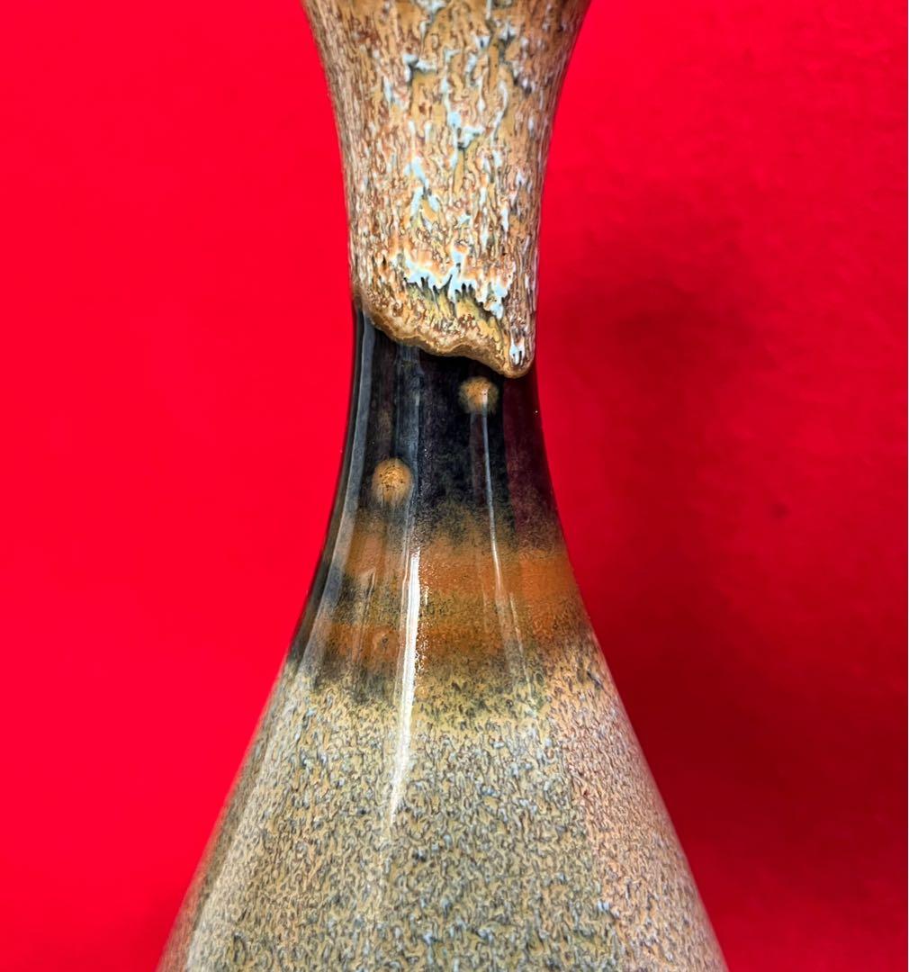 中国美術 古玩 中國磁州窑製 花瓶 花器 花入