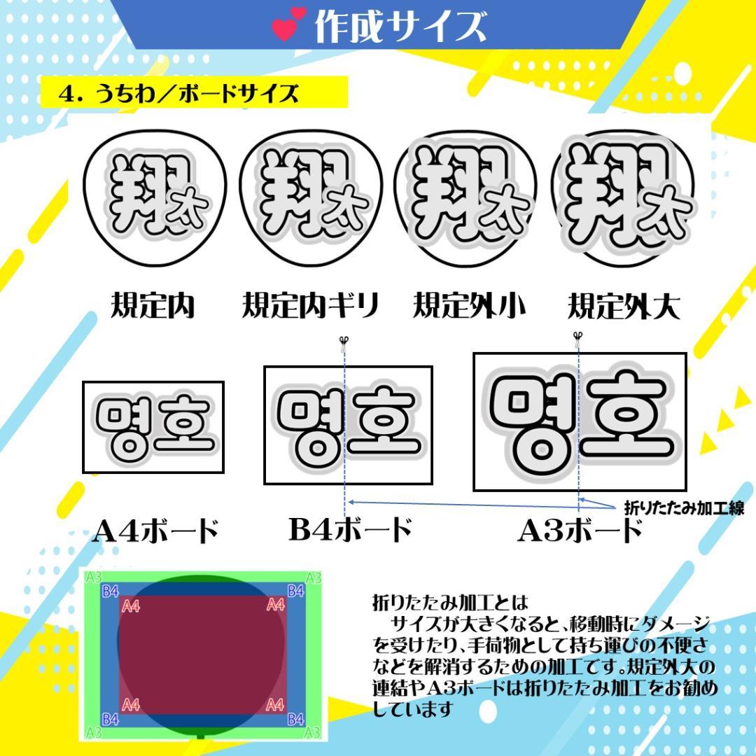 ちゃちゃ様　うちわ文字＆ファンサ文字　オーダー専用ページ