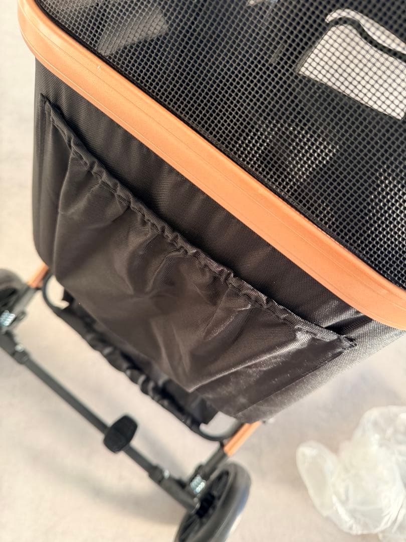 新品　折りたたみ式ペットカート 黒　分離式