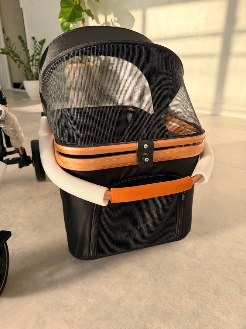 新品　折りたたみ式ペットカート 黒　分離式