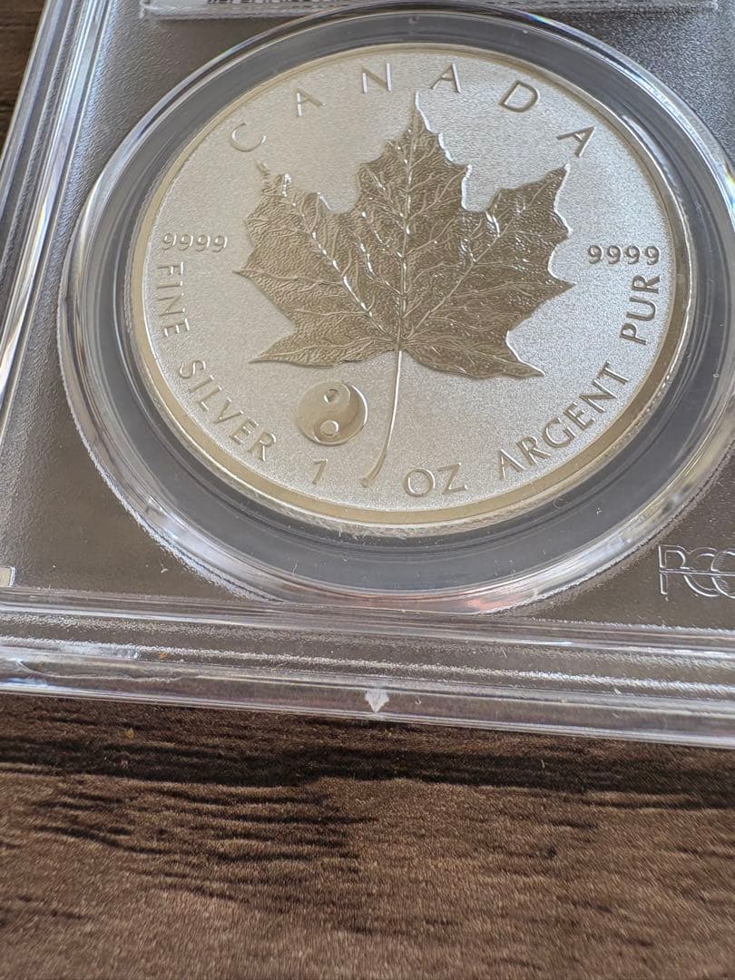 【保証】PCGS カナダメープルリーフ　銀貨1オンス9999
