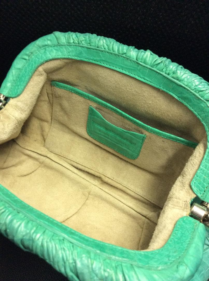 NANCY GONZALEZ/ナンシーゴンザレス　クロコがまぐちバッグ