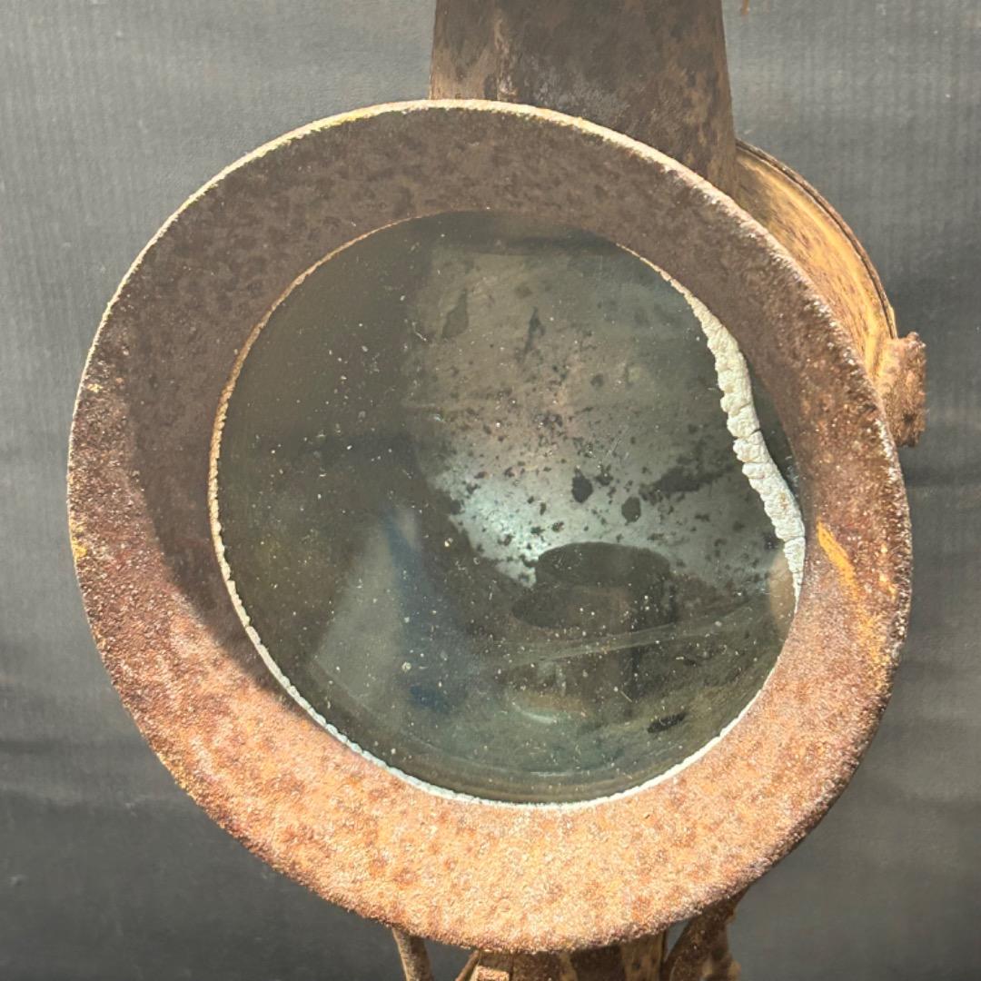 ▽Ad前1012 旧日本軍 軍用隠顕燈 信号灯 昭和レトロ 当時物 長期保管品