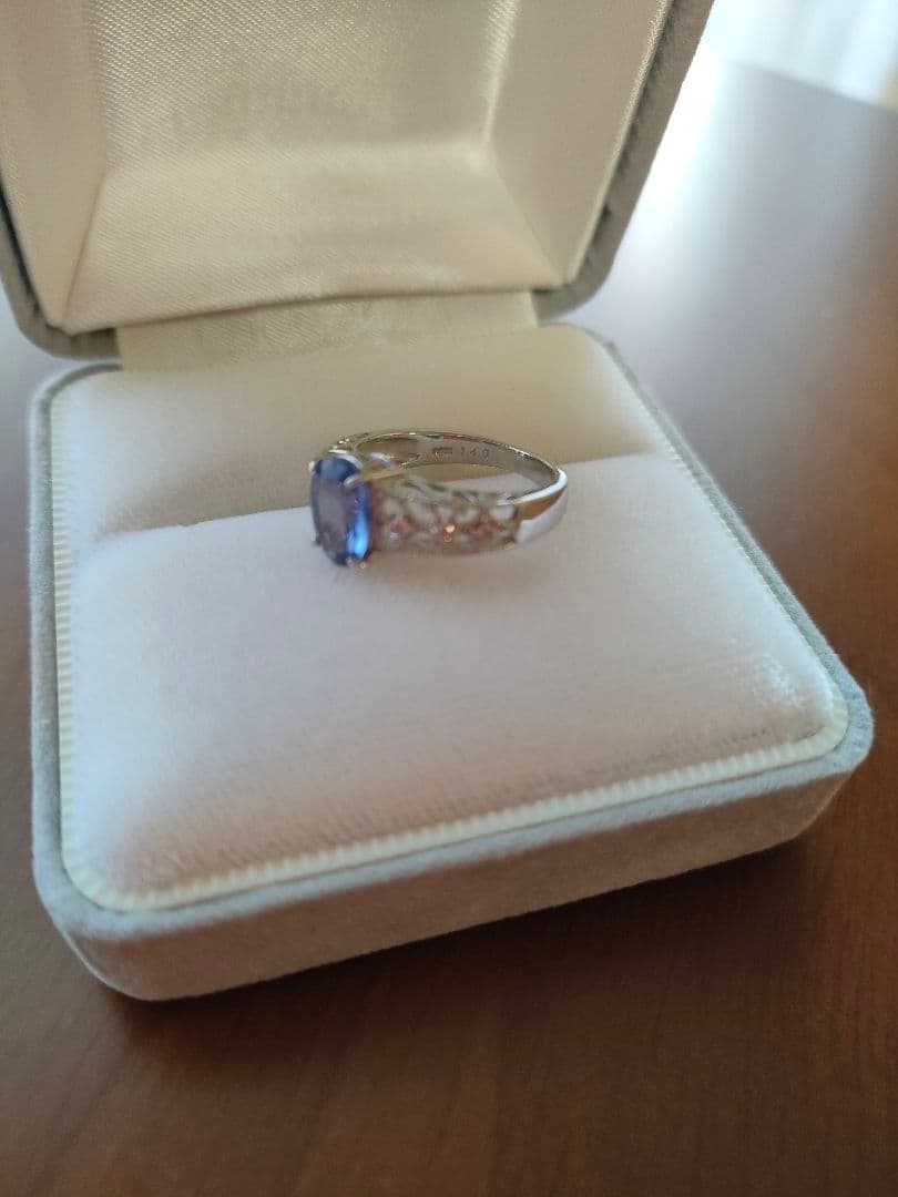 プラチナ900 タンザナイトリング 9.5号