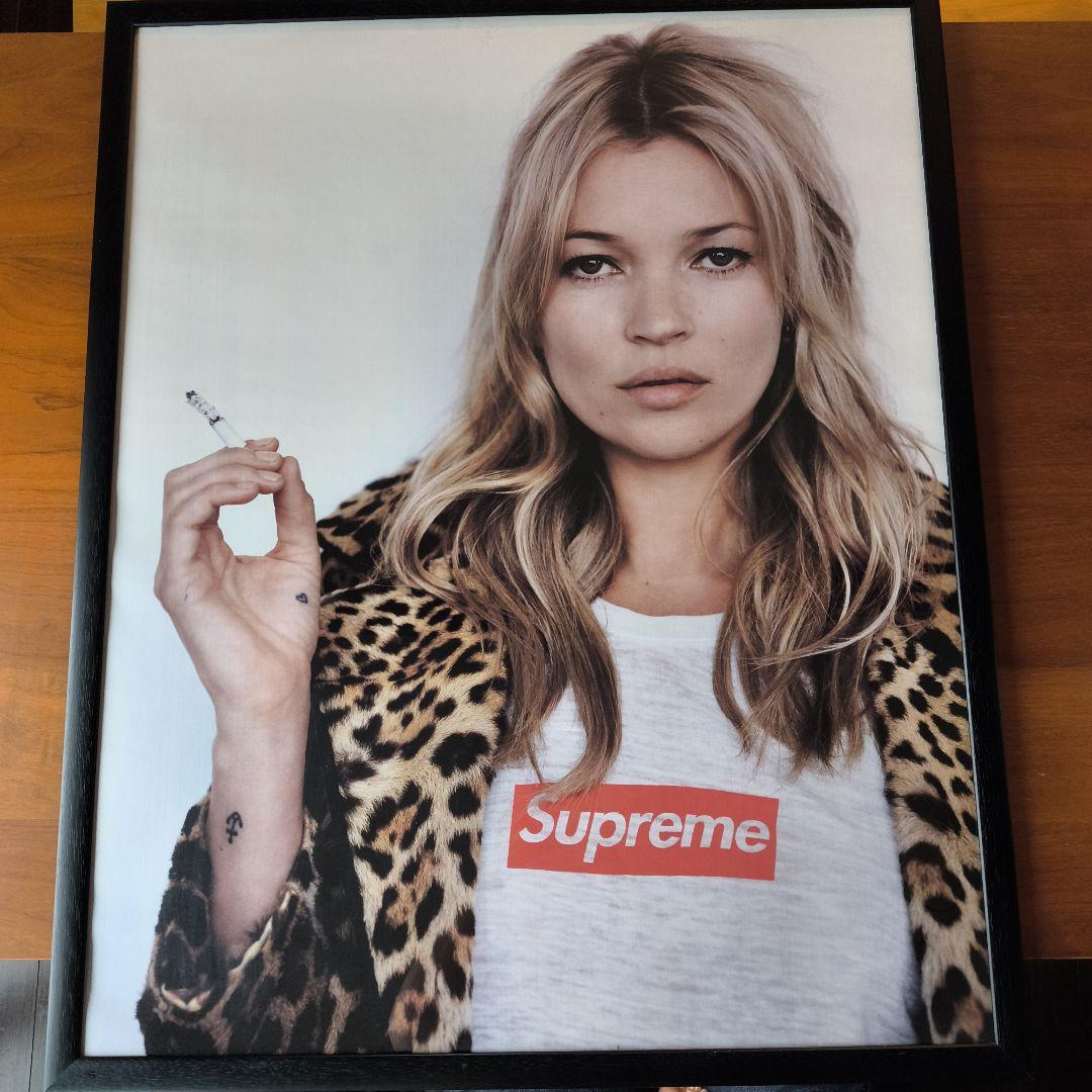 Supreme ケイト・モス ポスター フレーム付き