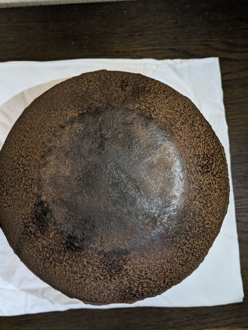 茶釜 吉羽與兵衛作 真形釜 新品未使用 徳力富吉郎作の鎧兜の版画付