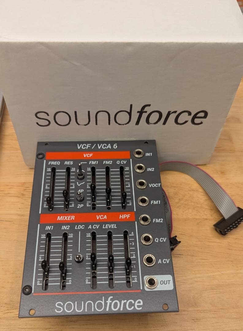 Soundforce VCF/VCA 6 モジュール（ユーロラック）