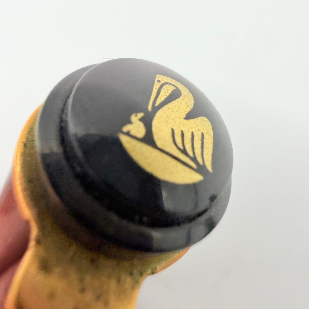 ★ペリカン Pelikan 万年筆 グリーンマーブル ペン先F 中古