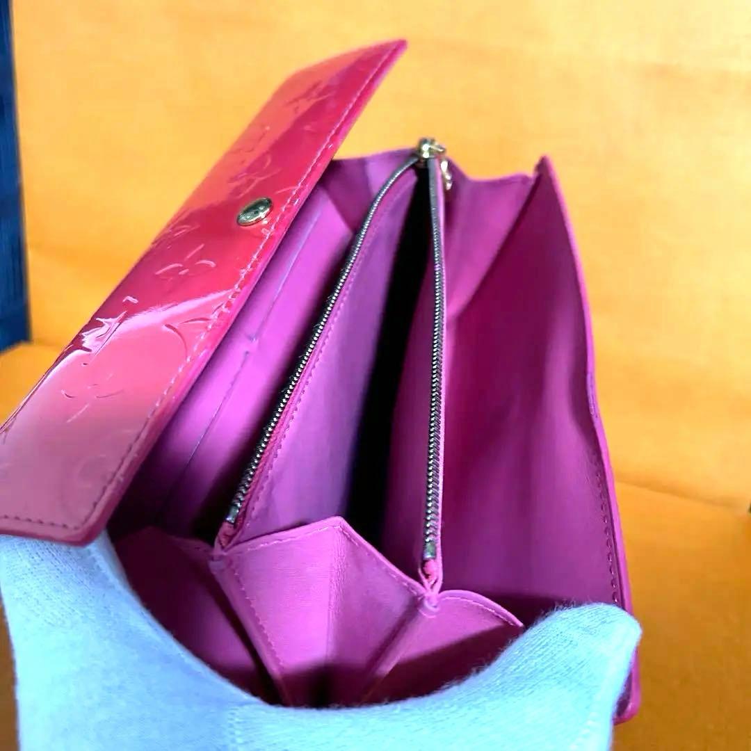 ・ルイヴィトン ヴェルニ 二つ折り長財布 正規品 鑑定済みLOUISVITTON