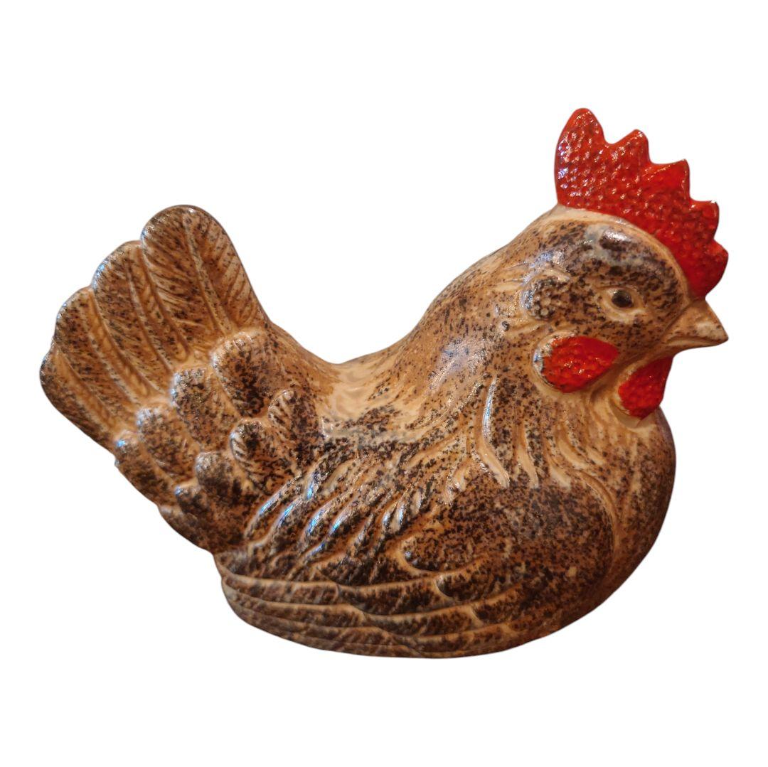 縁起物 陶器製 鶏の置物セット 昭和40年代 当時物