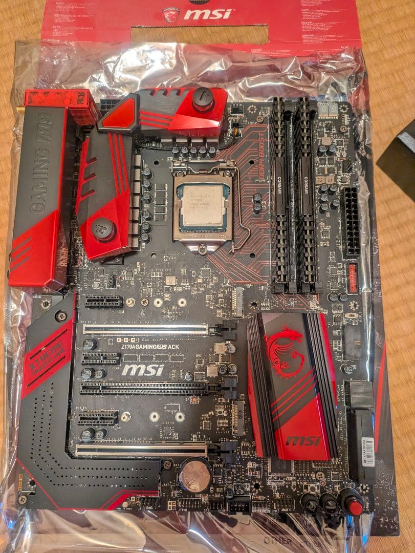 Core i7 6700k ＋ マザーボード ＋ メモリ16GB