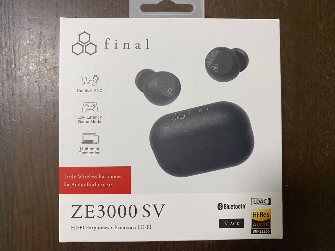 final ZE3000 SV ブラック ワイヤレスイヤフォン