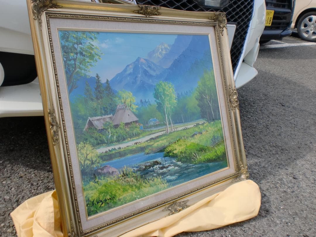 【送料無料】★ 油彩画 洋画 (油絵額縁付きで納品対応可) 羽沢 清水 /001