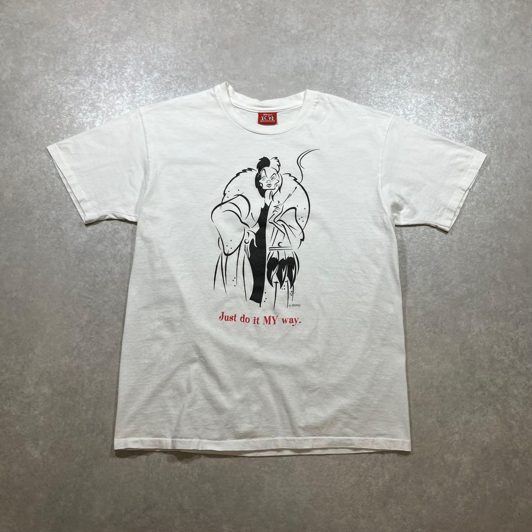 Y*G様 90s USA製 Disney 101匹わんちゃん Tシャツ マレフィ