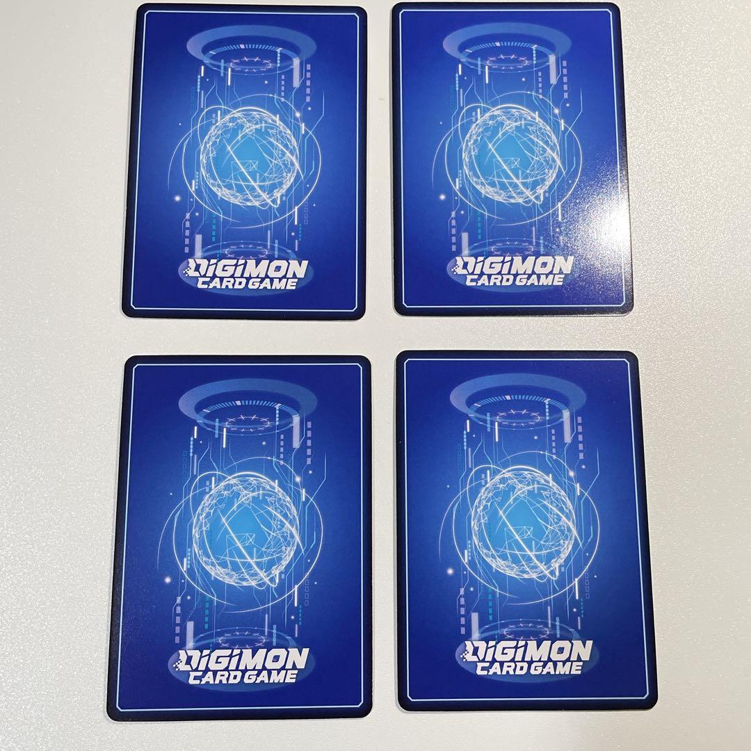 4枚　デジモンカード　R レア　パラレル　シスタモン　シエル　bt10-085