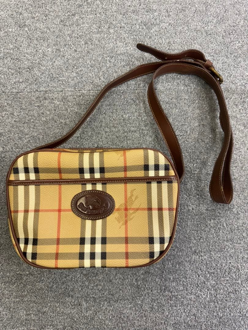 Burberry バーバリー ショルダーバッグ ポシェット ノバチェック PVC